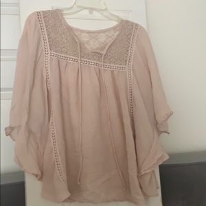 Babydoll shirt with strings in the front to tie